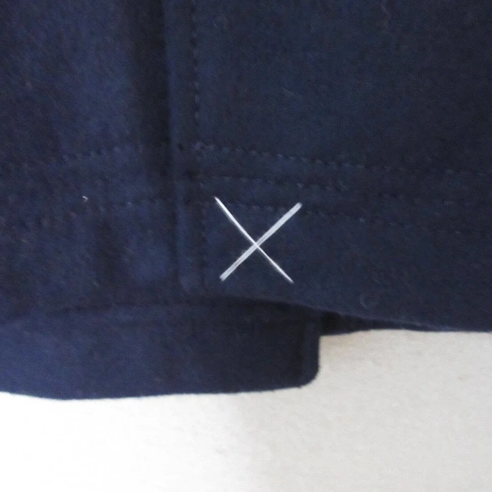 J Crew Factory Women Pea Coat Wool Military Blue Gold Buttons NWOT - Picture 10 of 10